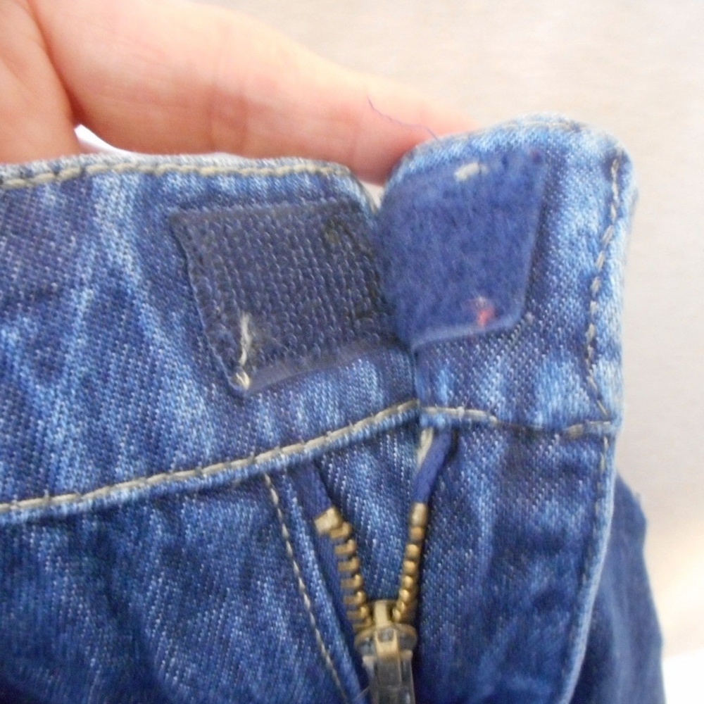 Size 5/6 100% Cotton Blue Denim Skirt no pockets - Picture 3 of 5